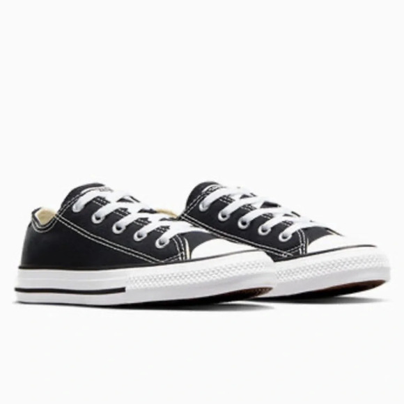 Converse Chuck Taylor All Star Lo Sneaker - Little Kid Black Youth Lace Up Shoes - Picture 3 of 11